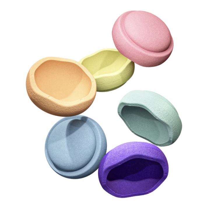Rainbow Pastel - Set van 6 - Stapelstein