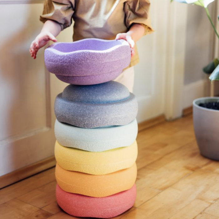 Rainbow Pastel - Set van 6 - Stapelstein