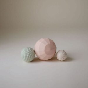 Sensorische Nesting Ballen Set - Blush - Mushie