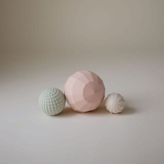 Sensorische Nesting Ballen Set - Blush - Mushie
