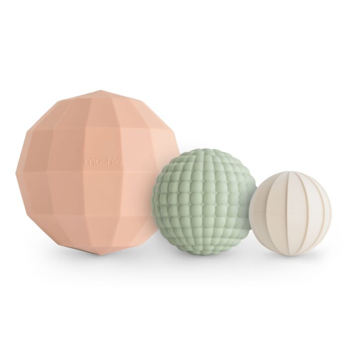 Sensorische Nesting Ballen Set - Blush - Mushie